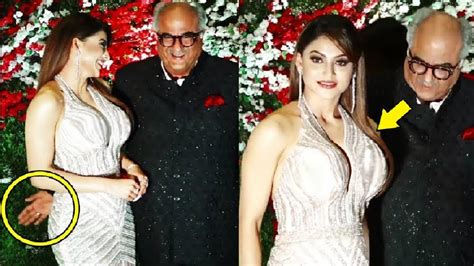 Boney Kapoor Misbehaves With Urvashi Rautela Caught On Camera Youtube