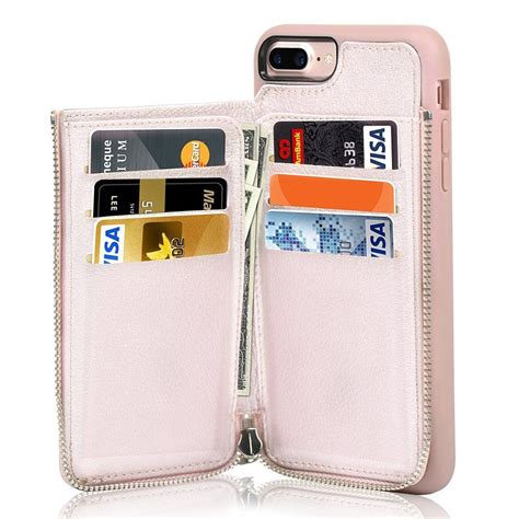 iphone   zipper wallet case iphone   leather case lameeku apple   credit card