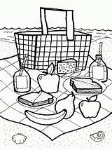 Picnic Crafts Piquenique Coisas Picnics Baskets Colorir Funfamilycrafts Summertime Imprimir Kleurplaat Designlooter Mewarn11 Picknick Tudodesenhos Coloriage Lunch sketch template