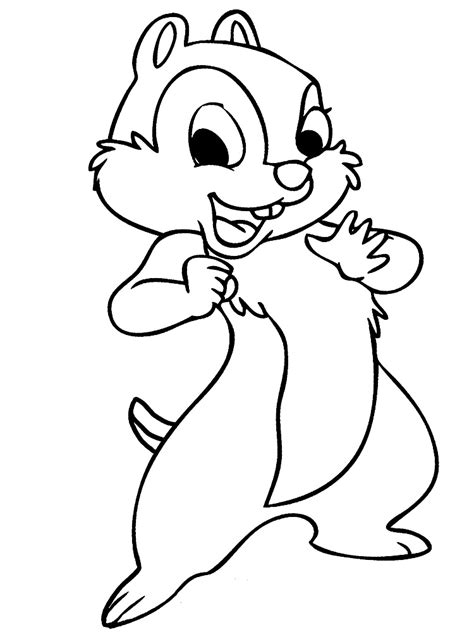 chipmunk coloring pages    print