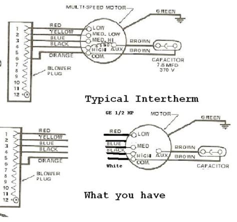 hvac blower motor wiring diagram