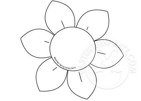 flower outline coloring page