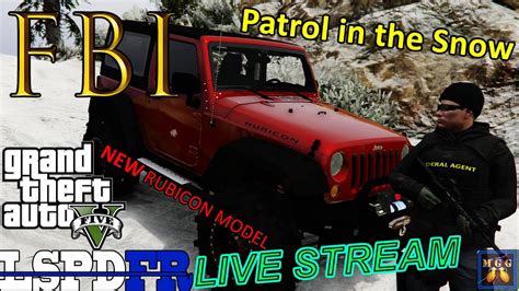 fbi patrol   snow    jeep wrangler rubicon gta  lspdfr
