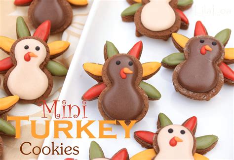 mini turkey cookies  thanksgiving pinnuttycom