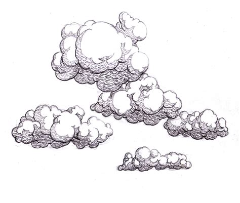 simple cloud drawing  paintingvalleycom explore collection