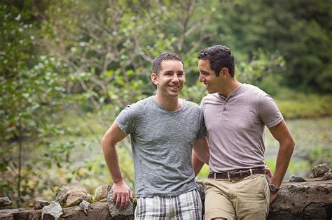 photo by makayla jade creatives outdoor gay engagement shoot in