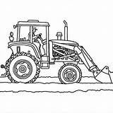 Tractor Coloring Pages Plow Truck Printable Loader Drawing Front End Trailer Plows Baler Kids Getcolorings Color Tractors Getdrawings Outline Print sketch template