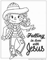 Falling Lessons Crafts Scarecrow Mycupoverflows sketch template