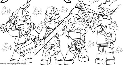 ninjago coloring pages  printable sheets