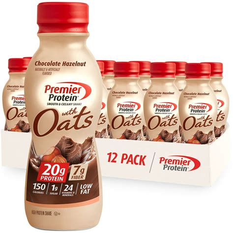 premier protein shake  oats chocolate hazelnut  protein  fl oz  ct walmart
