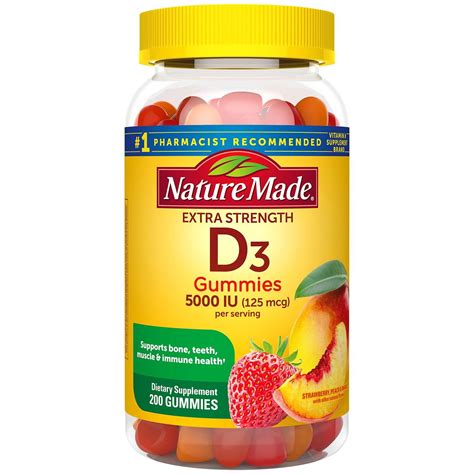 nature  extra strength vitamin   iu  mcg gummies  ct walmartcom