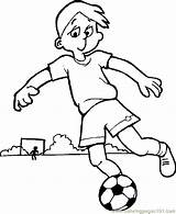 Coloring Pages Soccer Ball Football Fire Gif Kicking Boy Kids Girl Playing Color Print Kick Rainbow sketch template