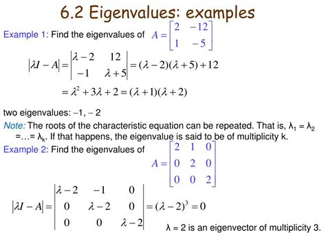chapter  eigenvalues  eigenvectors powerpoint