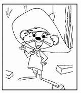 Speedy Gonzales Coloring Pages Looney Tunes Popular Library Cartoon sketch template