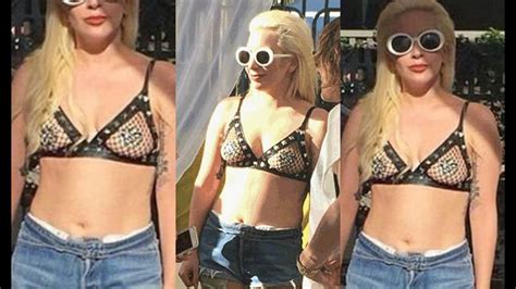Lady Gaga Hot Bikini Top At Palm Springs Pool Party Youtube