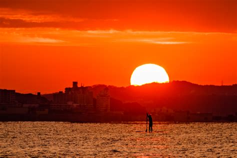무료 이미지 바닷가 바다 대양 수평선 구름 태양 해돋이 일몰 햇빛 웨이브 새벽 황혼 반사 일본 아침