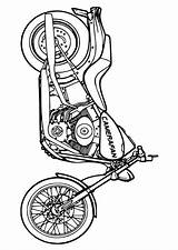 Motocicletta sketch template