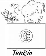 Drapeau Tunisie Tunisia Flag Tunisian sketch template