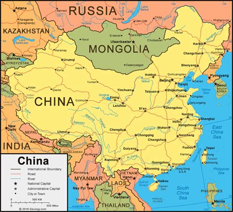 china map  satellite image