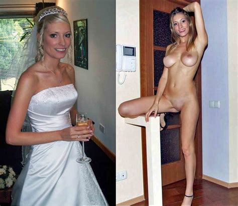 amateur on off dressed undressed in wedding dress 03 high quality po