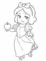 Princess Coloring Baby Pages Printable Color Girl sketch template