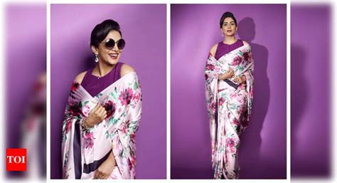 Sonali Kulkarni Makes Heads Turn As She Poses In This Floral Saree See