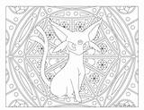 Espeon Colorear Espion Eevee Windingpathsart Pikachu Pokémon sketch template