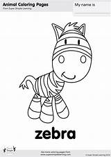 Coloring Zebra Simple Super sketch template