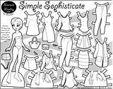 Paper Printable Dolls Doll Marisole Monday Coloring Print Thin Simple Personas Pages Color Click Template Sophisticate Paperthinpersonas Margot Kids Classy sketch template