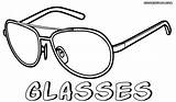 Goggles Eyeglass Coloringway Designlooter Coloringpages101 Tear sketch template