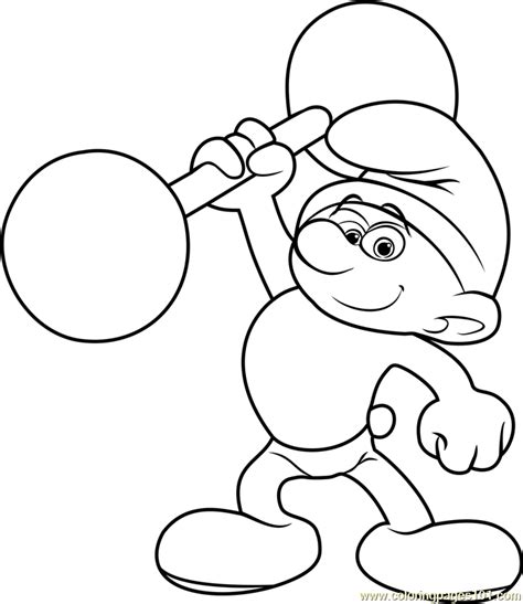 smirf coloring pages