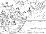 Noe Arca Noah Ark Noahs Paracolorear sketch template