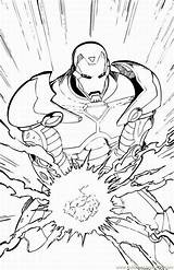 Coloring Superhero Pages Printable Ironman sketch template