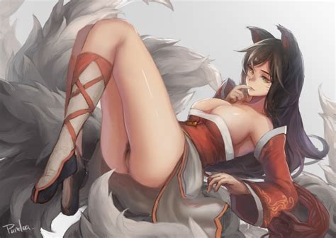 seductive ahri pandea now with correct number of fingers hype 6824216 league of lewdness 2