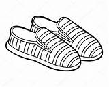 Loafers Slippers sketch template