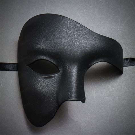 phantom venetian masquerade  face party mask black black