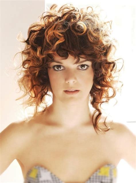 asymmetrical curly hair   curls  spiraled curls