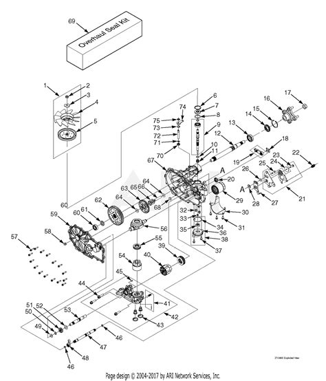 scag sfz bs sn   parts diagram  zt  hydraulic axle assembly sfz