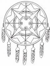 Acchiappasogni Catcher Indianer Indiani Ausmalbilder Bogen Dreamcatcher Pfeil Americani Nativi Mandalas Scaricare Besuchen sketch template