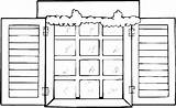 Window Coloring Pages sketch template