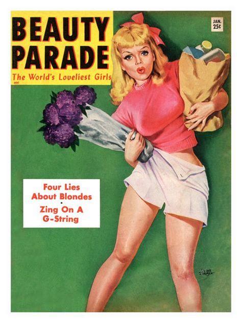 Beauty Parade Vintage Glamour Magazine Cover 1950s Art Print £7 99