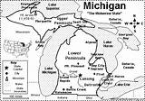Michigan State Map Great Grade Quiz Printout 3rd Usa Let Worksheet Capital States Enchantedlearning Fill sketch template
