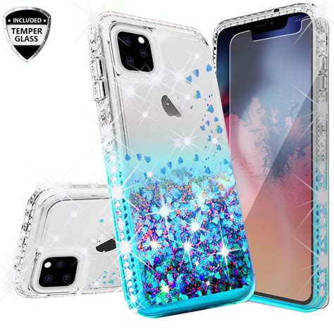 compatible  apple iphone  case  tempered glass screen protector soga diamond liquid
