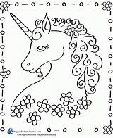 Coloring Unicorn Printable Pages Popular sketch template