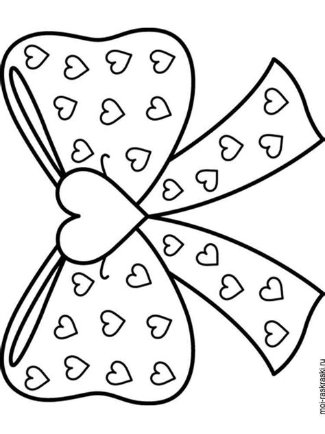 coloring page  bows