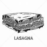 Lasagna Sketch Paintingvalley sketch template