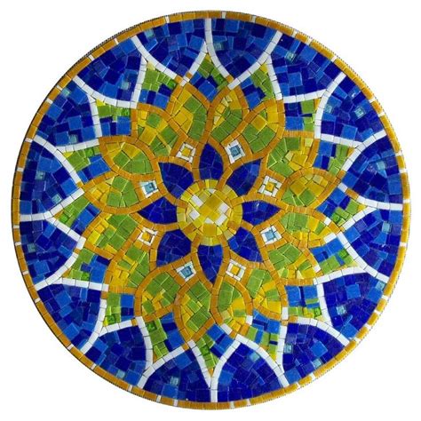 mosaic mandala images  pinterest mosaics mandalas