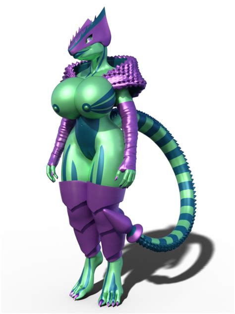 Rule 34 3d Android Anthro Buttplug Cyber Dragon Dragon Female Green
