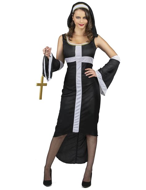 sexy white cross nun costume for women adults costumes