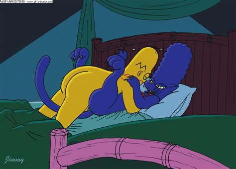 Rule 34 Animated Cat Marge Female Feral Furry Homer Simpson Human